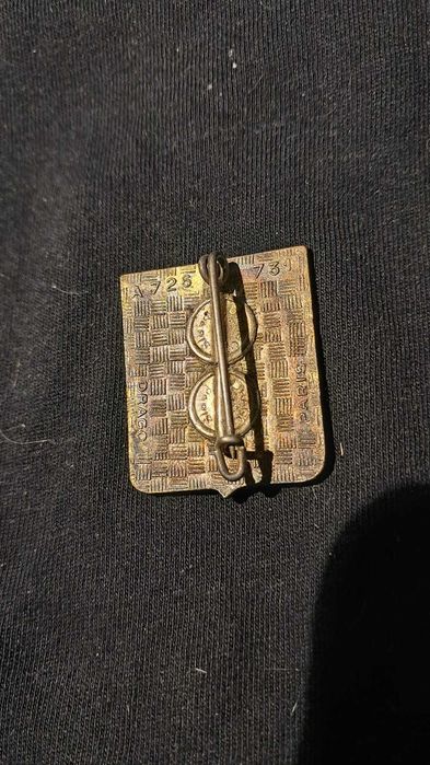 Distintivo militar francês-Regimento-Unidade com símbolo “Cervo Real”