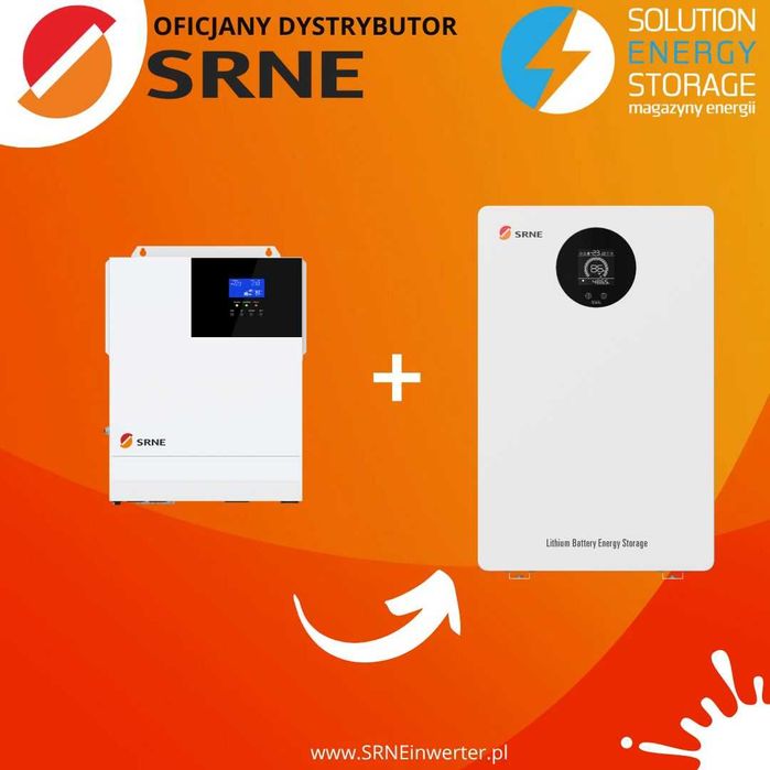 Zestaw Hybrydowy SRNE 5kW + 5kWh
