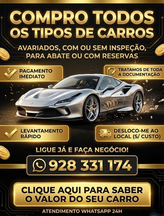 Compro todos os tipos de carro