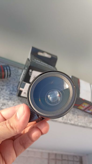 Lentes Telescope para Telemóvel + Macro Lens 0,45x Wide