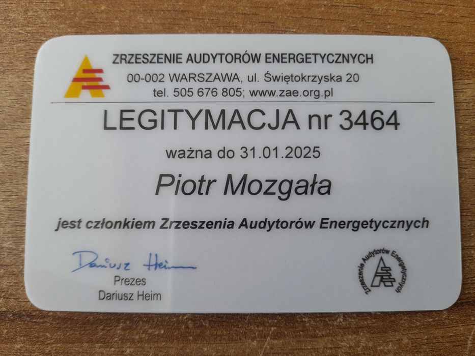 Audyt Energetyczny, Świadectwo Charakterystyki Energetycznej