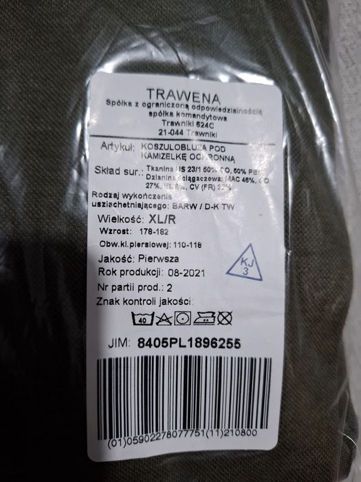 Bluza Combat Shirt pod kamizelkę WP MON nowa rozmiar XL/R.