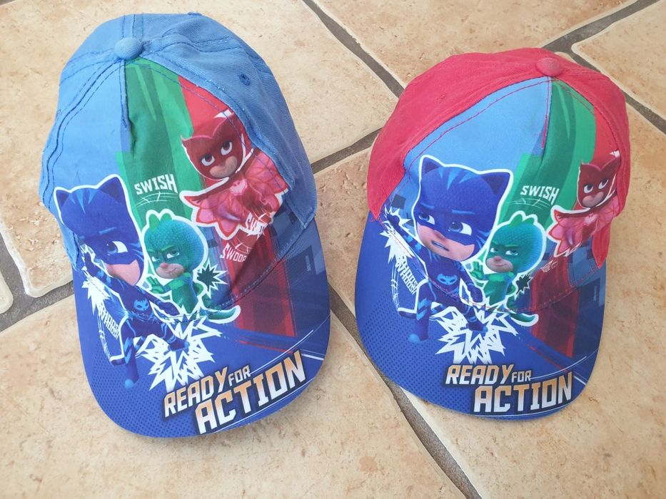 54 dwie czapeczki z daszkiem pjmasks pidzamersi pizamersi
