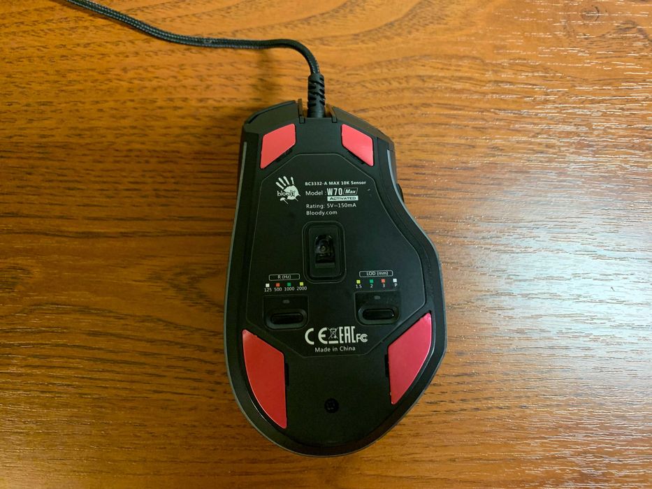 Оригінальна кіберспортивна USB миша A4Tech Bloody W70 Max Led RGB.