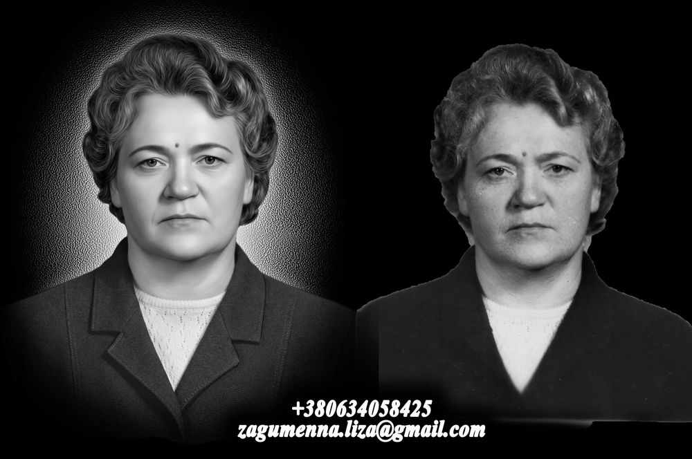Ретушь фото на пам'ятник , станок , скло, макети 350 грн