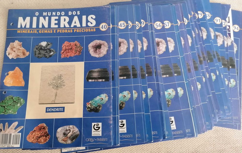 Minerais, fasciculos, colecionaveis, o lote por 5€