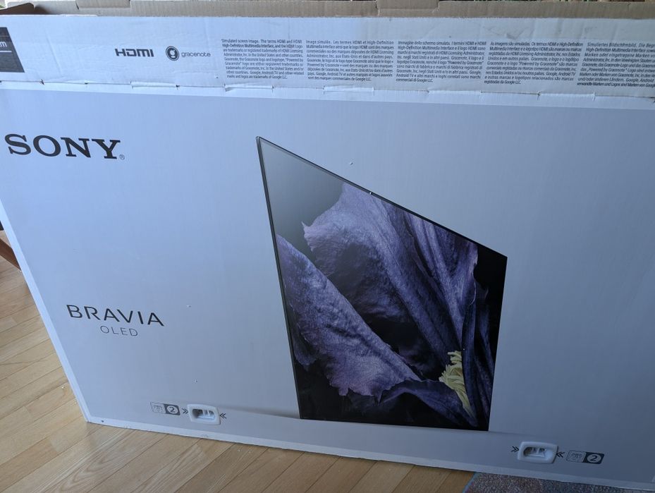 Telewizor Sony OLED AF9 55 cali (2018 rok) - uszkodzone oprogramowanie, bez wypaleń