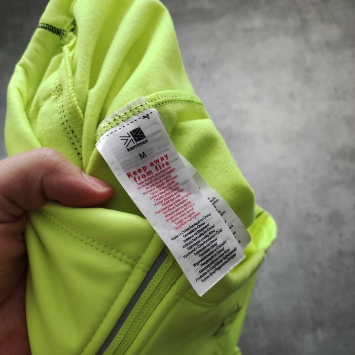MĘSKA Bluza PREMIUM Suwak Wiatrówka z Kapturem Karrimor Run XLite Logo