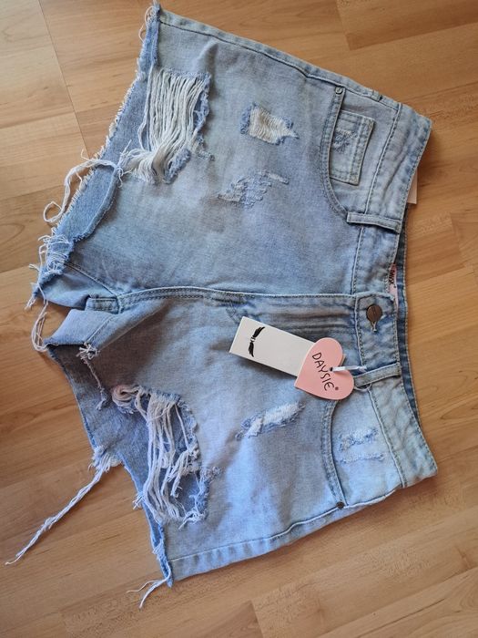 Damskie spodenki dżinsowe jeans rozm.42/XL