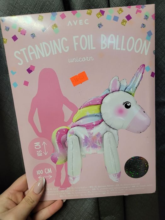 Balon foliowy XL jednorożec, unicorn. AVEC