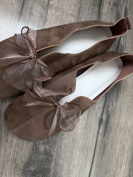 Mary Jane szerokie okrągłe noski mokasyny r.41 wkł.26,5cm barefoot