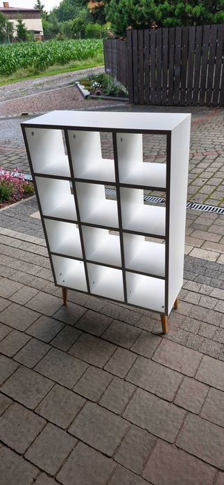 Regał solidny  biały