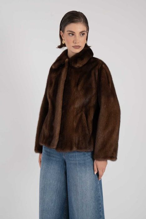 Норковая шуба Италия новая коллекция норка Saga Furs Норковый жакет