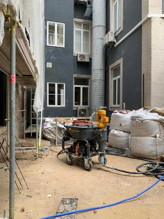 Aluguer Máquinas reboco e estuque projetado trifásica