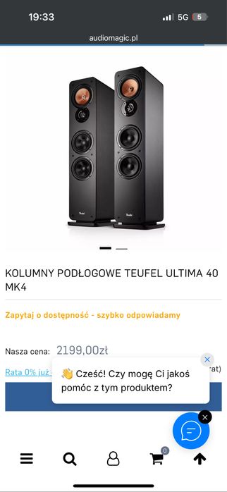 Glosniki Teufel Ultima 40 Mk2, wzmacniacz, winimini