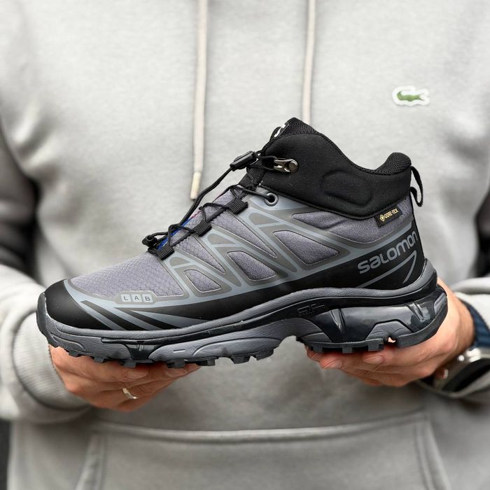 Кросівки з хутром Salomon XT-4 Gore-Tex Gray premium зимові | Кроссовки чоловічі