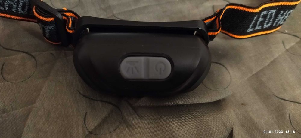 Ліхтар налобний акумулятор. світлодіодний з датчиком руху