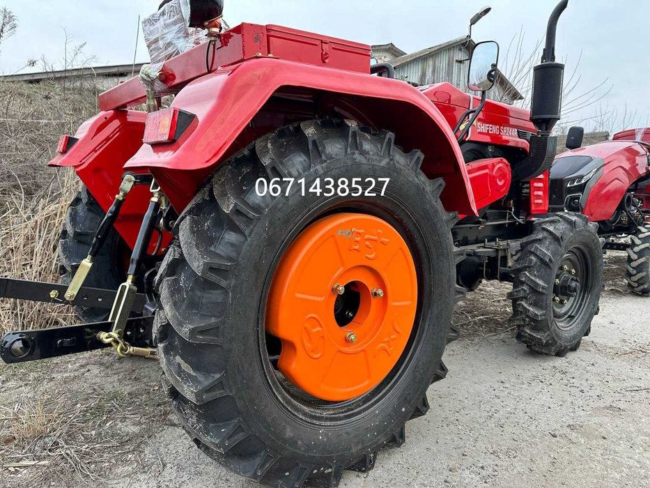 Трактор Shifeng Forte 244R радіатор зпереду Великі шини 6.00-16/9.5-24