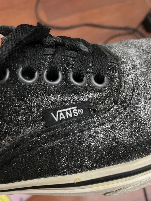 Кеди Vans чорні з блискітками
