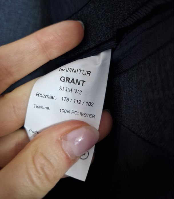 Garnitur męski 176/108/98 nowy bez metki