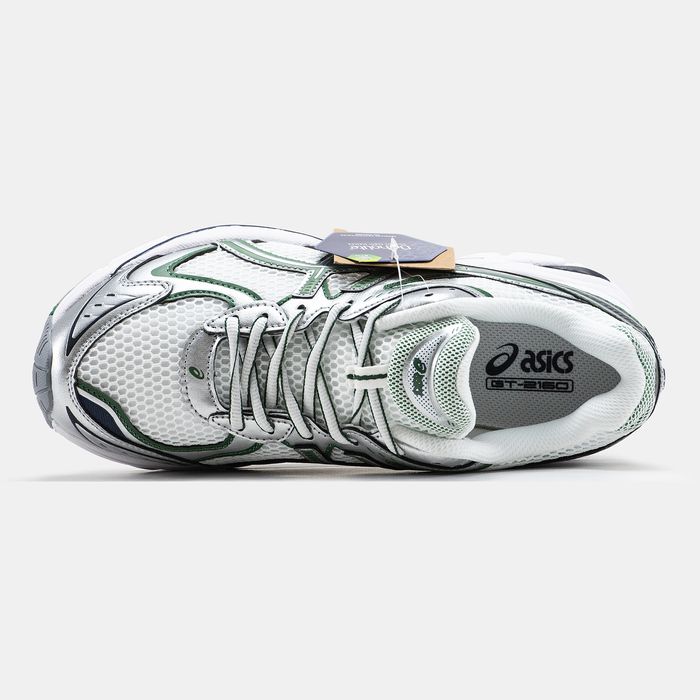 Кросівки Кроссовки Asics GT-2160 біло зелені Белый Зелёный White Кросовки повсякденні