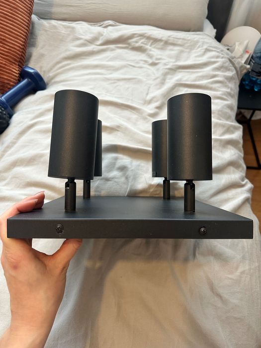 Lampa sufitowa czarna