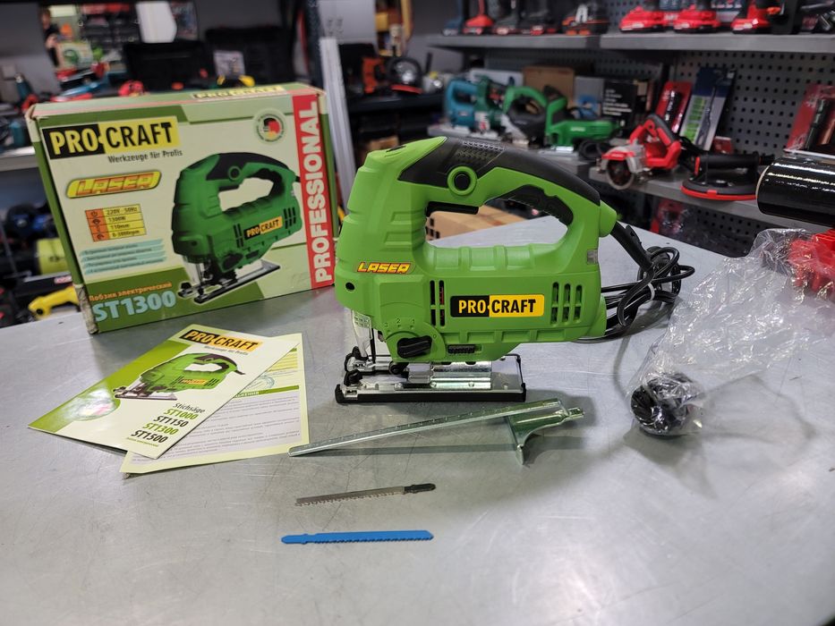 Электролобзик лобзик ProCraft  Подсветка Лазер Сдув опилок Гарантия36м