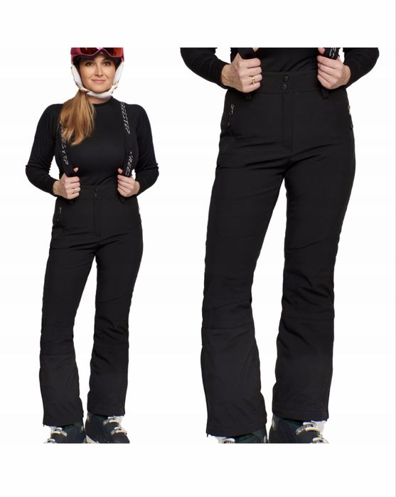 Spodnie damskie zimowe narciarskie softshell 5000 membrany