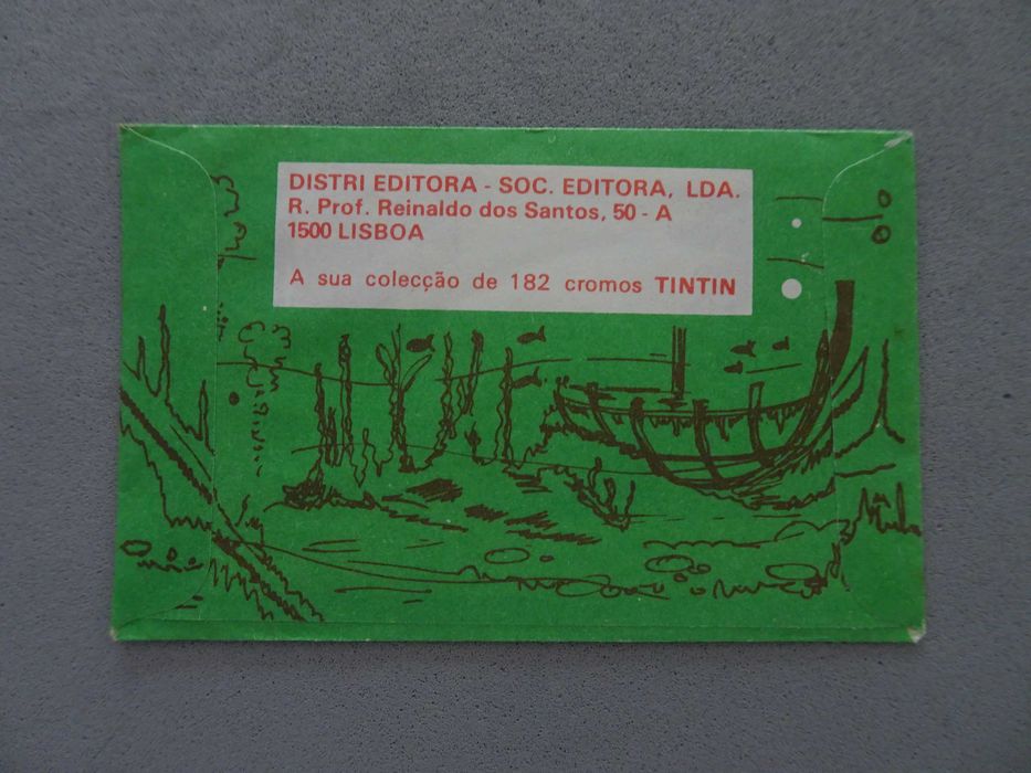Carteira de cromos fechada Tintin e o Lago dos Tubarões