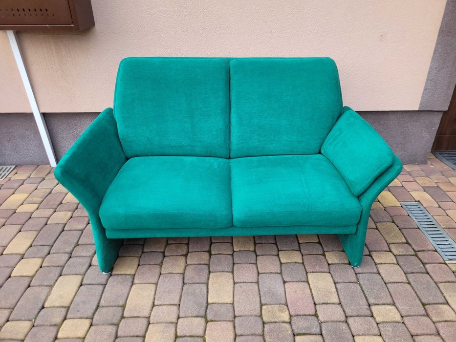 Sofa Z Funkcją Relax Zielona Możliwy Transport