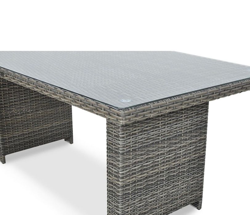 Narożnik technorattan MONIZ DINING PLUS Dark Grey