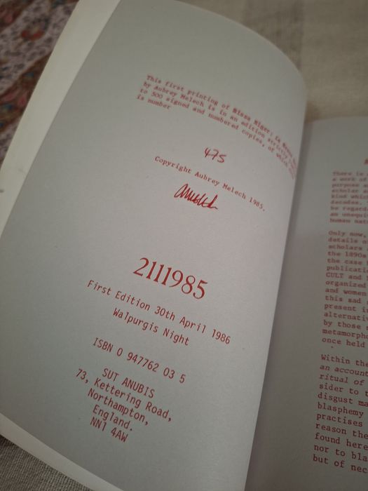 Missa Niger La Messe Noire satanismo. Livro raro