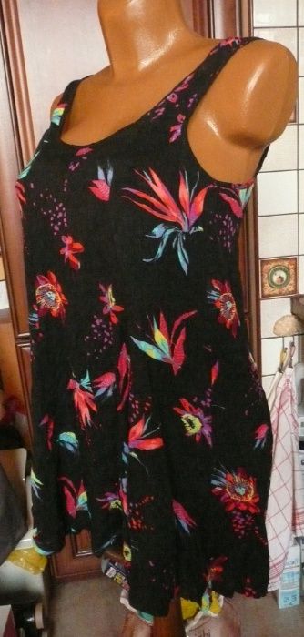 RUSTY PARADISO krótka sukienka kombinezon jedwab