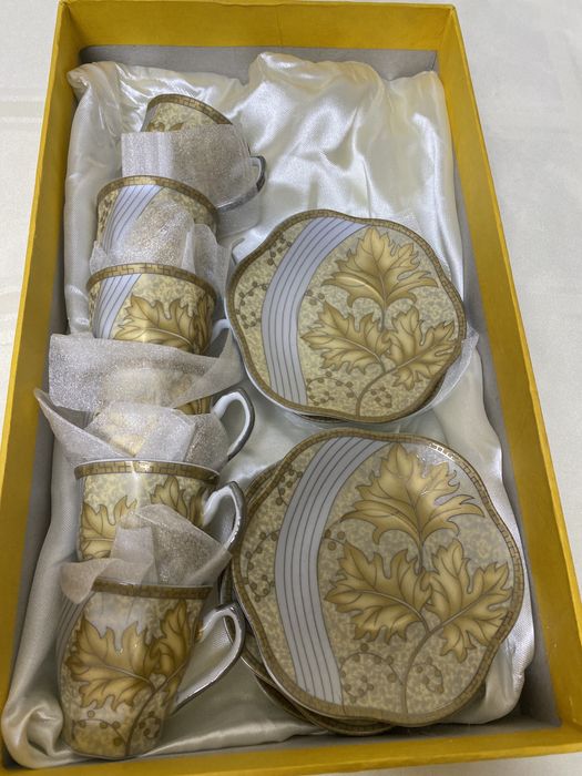 Кавовий порцеляновий сервіз H&H Gold collection fine porcelain japan