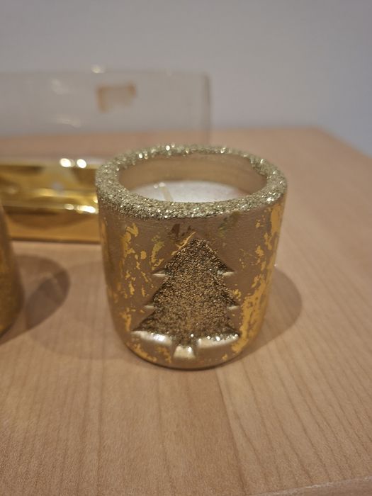 Velas de natal glitter