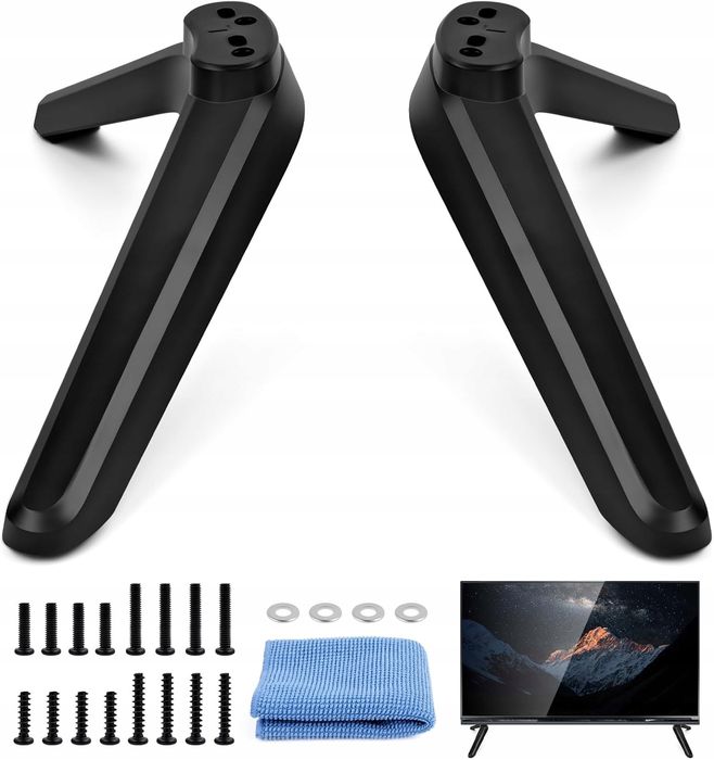 outlet minisoiso uniwersalny stojak tv czarny z zestawem śrub stabilny