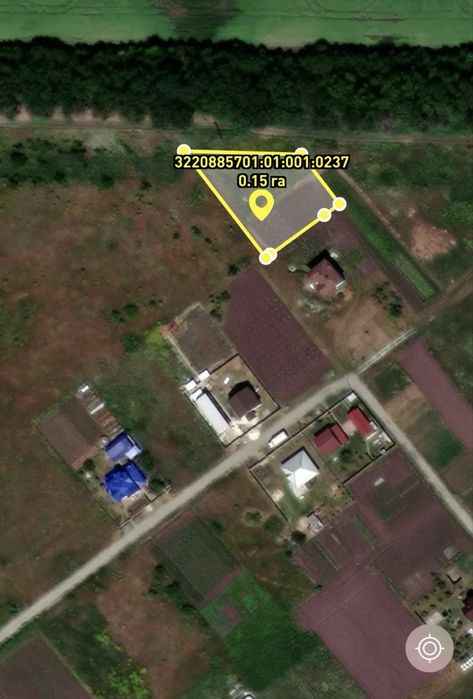 Продам участок під забудову 15 соток  с.Мирне Бориспільського р-н