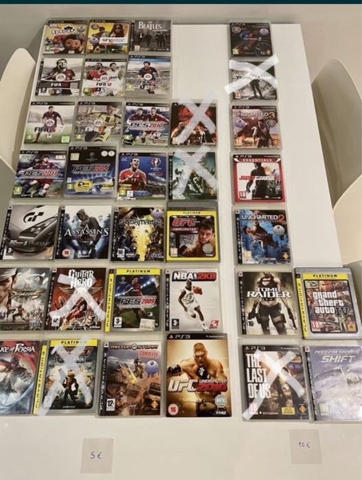 Jogos PS3 originais 5 e 10 euros - Oportunidade