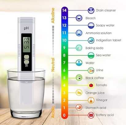 Medidor de PH para água potável, piscinas, aquários, etc
