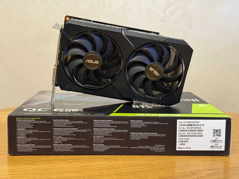 Продам Відеокарту Asus GeForce GTX 1660 SUPER Dual Mini OC, 6GB