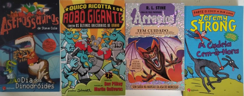 Livros variados infante-juvenis.