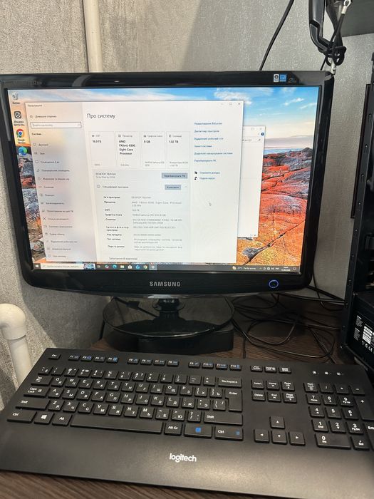 Монітор Samsung 2032BW + переферія