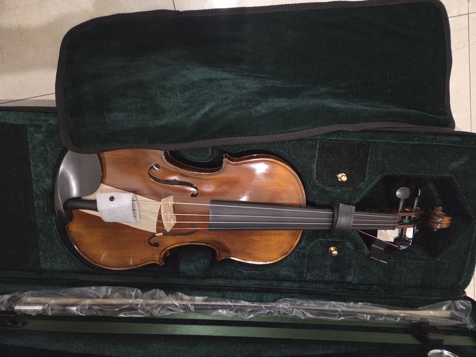 conjunto de Violino profissional/estudante avançado Cremona SV-500 (tamanho completo 4/4), rigorosamente NOVO,