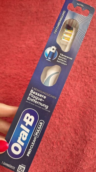 Szczoteczka elektryczna na baterie Oral-B Pulsar Pro-Clean, Nowa!