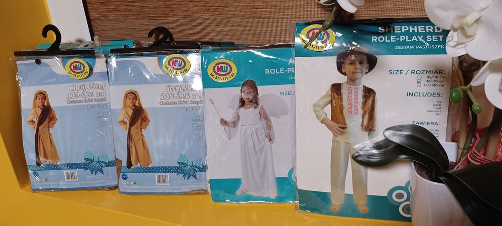 Strój Aniołka ze skrzydłami 92/104 nowy ładny