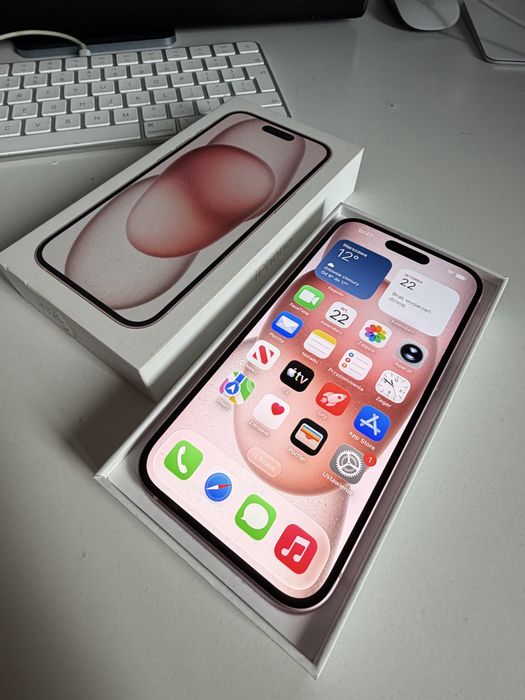 Bateria 100% iPhone 15 256gb Pink Idealny