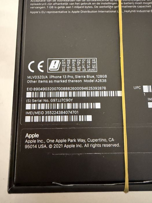 # iPhone 13 Pro 128gb Sierra Blue Idealny Bateria 100%