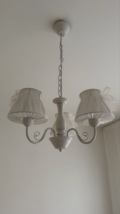 Lampa wisząca 3x40W E27 biała