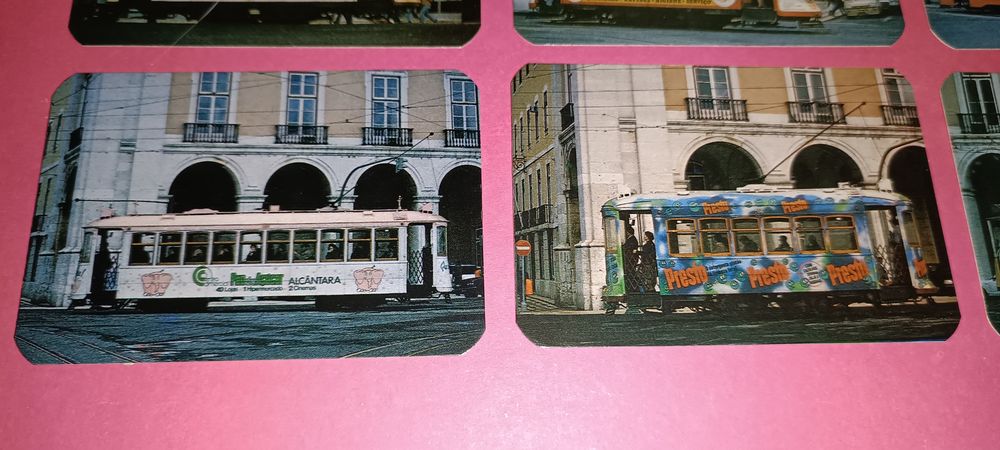 Eléctricos de Lisboa coleção rara de calendários de bolso 1986