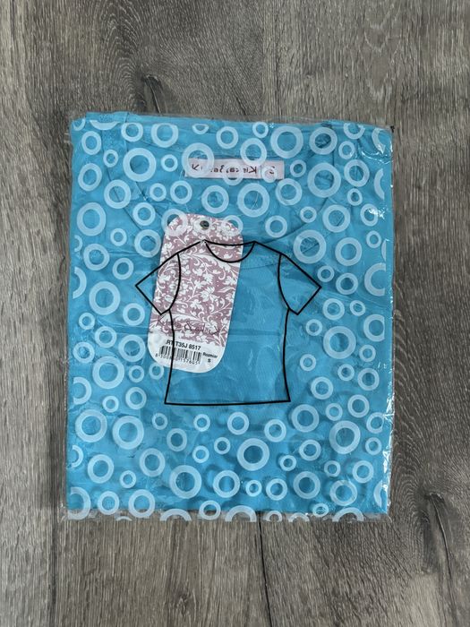 Tshirt S bluzka nowa niebieska basic bawełna 100%